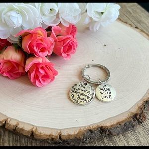 Key chain with motivational quotes